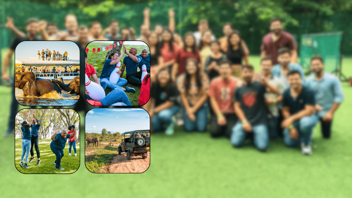 leadership, team buildling group activity in jim corbett